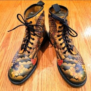 Doc Martens 1460s koi tattoo boots